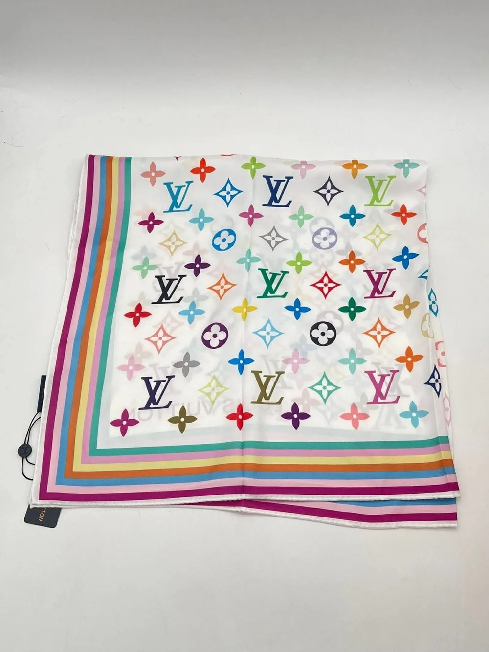 Louis Vuitton Murakami Silk Scarf Multicolor Monogram